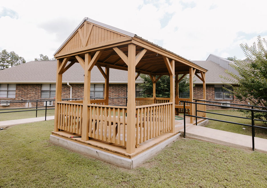 Gazebo at River Ridge Rehabilitation and Care Center